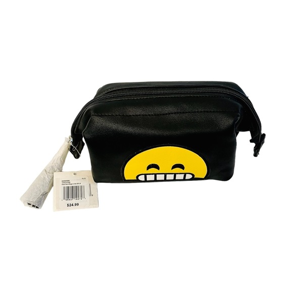 Olivia Miller Emoji Cosmetic Makeup Bag Pencil Case Travel Toiletry Pouch NWT - Picture 3 of 5